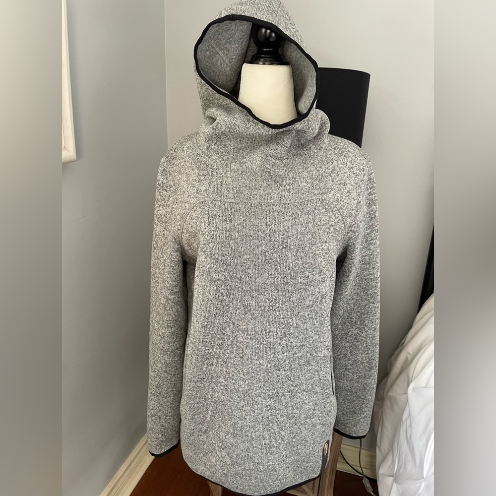 Indygena Heather Gray Sweater with Hood